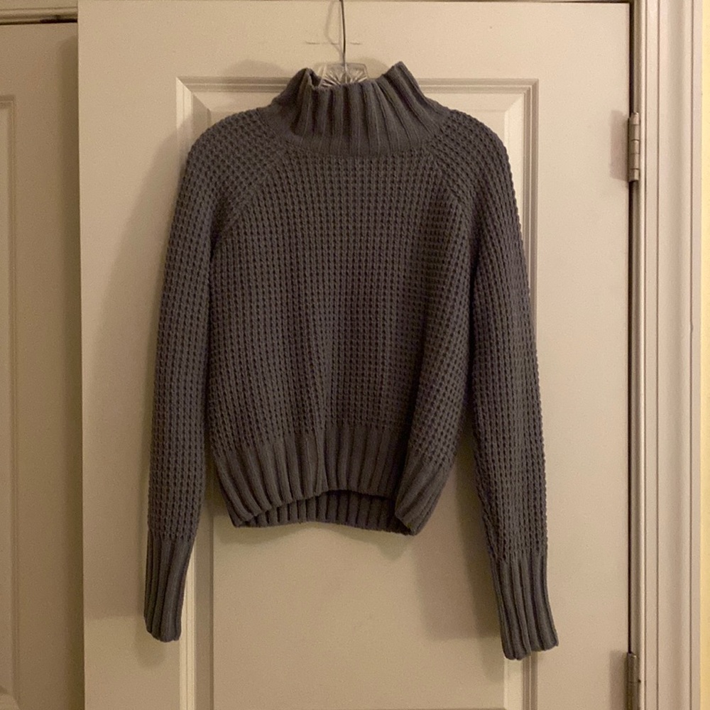 Pink Rose Gray Sweater